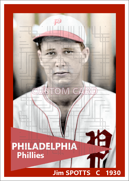 Jim Spotts - 1930 Philadelphia Phillies - choose a size & style