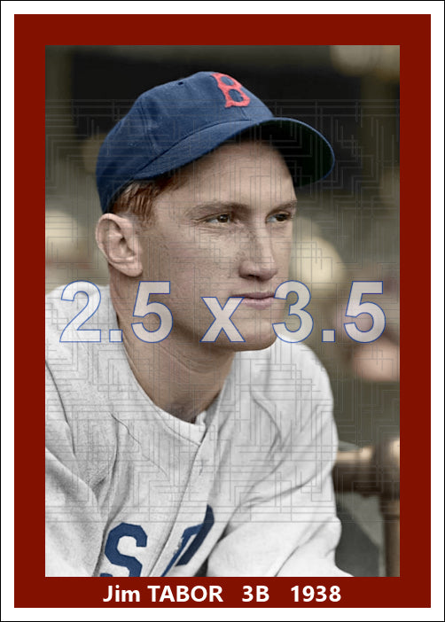 Jim Tabor - 1938 Boston Red Sox - choose a size & style