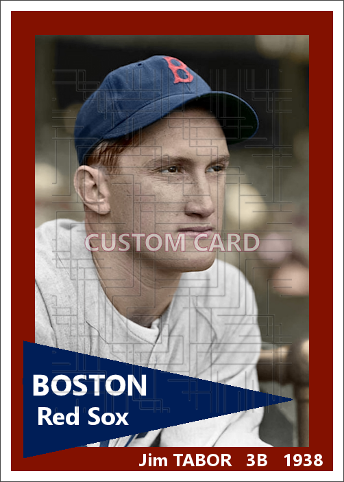 Jim Tabor - 1938 Boston Red Sox - choose a size & style