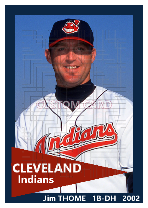 Jim Thome - 2002 Cleveland Indians - choose a size & style