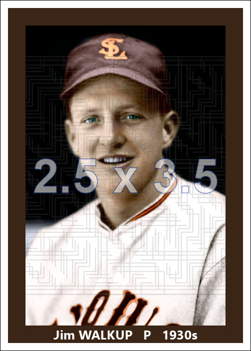 Jim Walkup - 1930s St. Louis Browns - choose a size & style