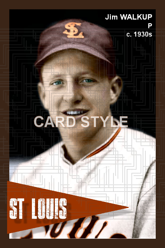 Jim Walkup - 1930s St. Louis Browns - choose a size & style