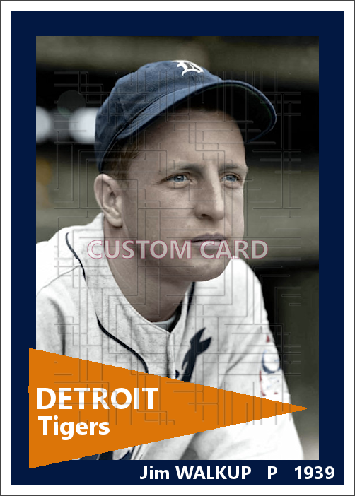Jim Walkup - 1939 Detroit Tigers - choose a size & style
