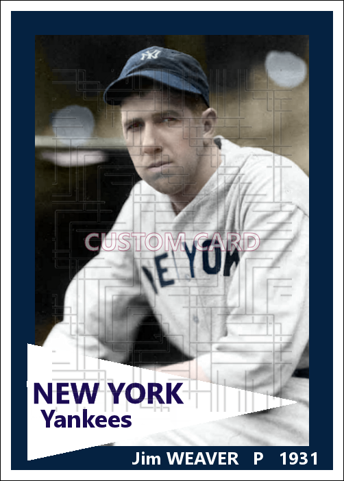 Jim Weaver - 1931 New York Yankees - choose a size & style