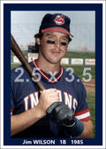 Jim Wilson - 1985 Cleveland Indians - choose a size & style