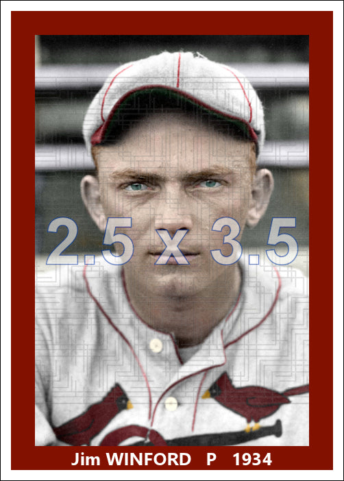 Jim Winford - 1934 St. Louis Cardinals - choose a size & style