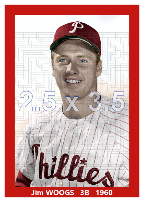 Jim Woods - 1960 Philadelphia Phillies - choose a size & style
