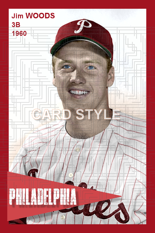 Jim Woods - 1960 Philadelphia Phillies - choose a size & style