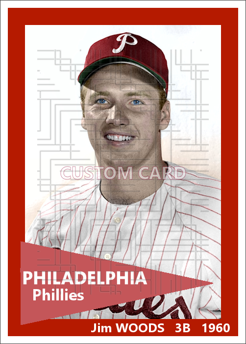 Jim Woods - 1960 Philadelphia Phillies - choose a size & style