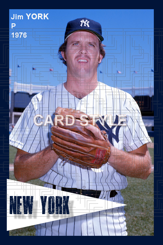 Jim York - 1976 New York Yankees - choose a size & style
