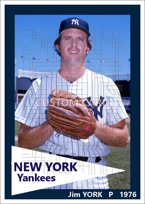 Jim York - 1976 New York Yankees - choose a size & style