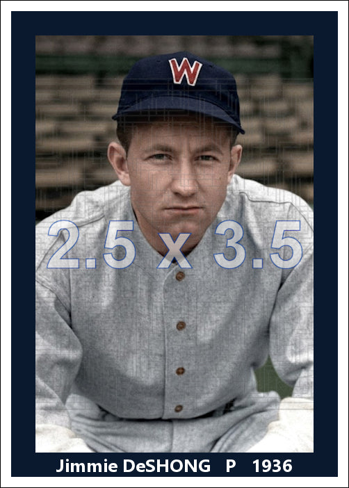 Jimmie DeShong - 1936 Washington Senators - choose a size & style