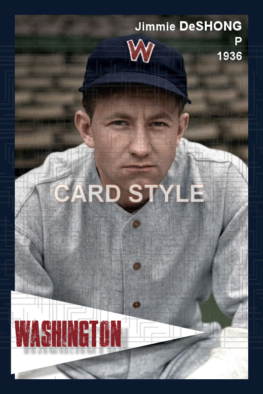 Jimmie DeShong - 1936 Washington Senators - choose a size & style