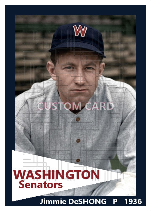 Jimmie DeShong - 1936 Washington Senators - choose a size & style