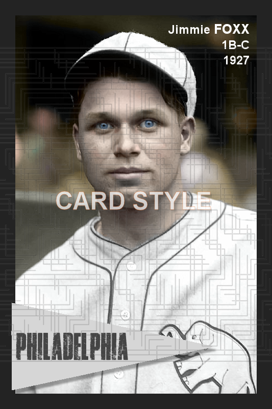 Jimmie Foxx - 1927 Philadelphia Athletics - choose a size & style
