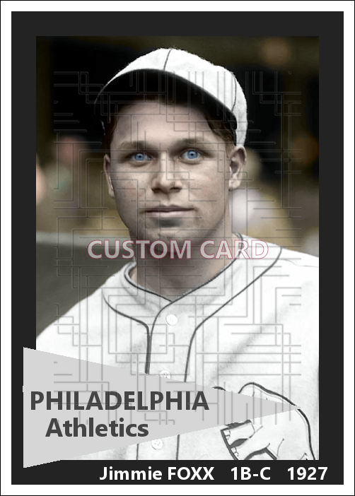 Jimmie Foxx - 1927 Philadelphia Athletics - choose a size & style