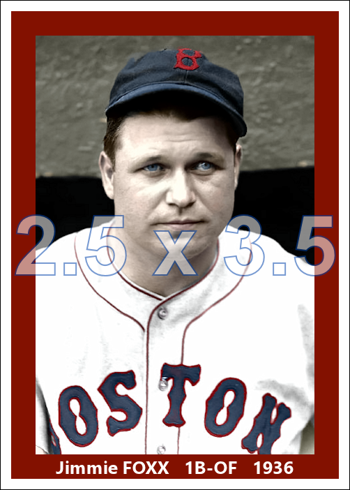 Jimmie Foxx - 1936 Boston Red Sox - choose a size & style