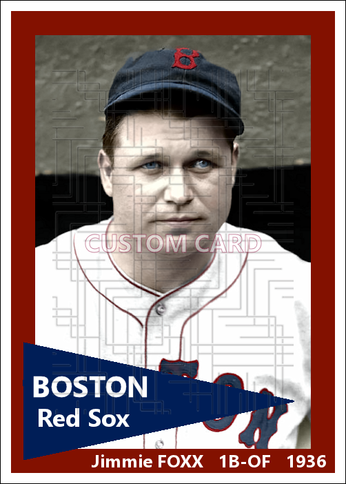 Jimmie Foxx - 1936 Boston Red Sox - choose a size & style