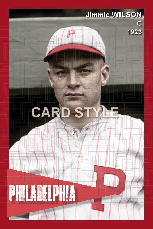 Jimmie Wilson - 1923 Philadelphia Phillies - choose a size & style