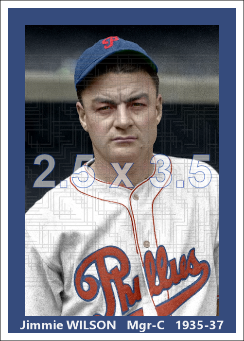 Jimmie Wilson - 1935-37 Philadelphia Phillies - choose a size & style