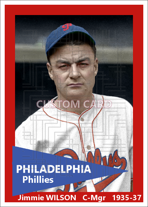 Jimmie Wilson - 1935-37 Philadelphia Phillies - choose a size & style