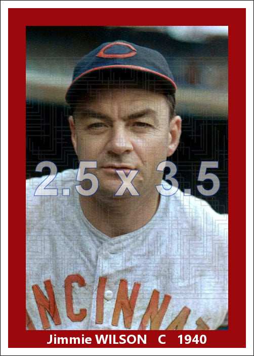 Jimmie Wilson - 1940 Cincinnati Reds - choose a size & style