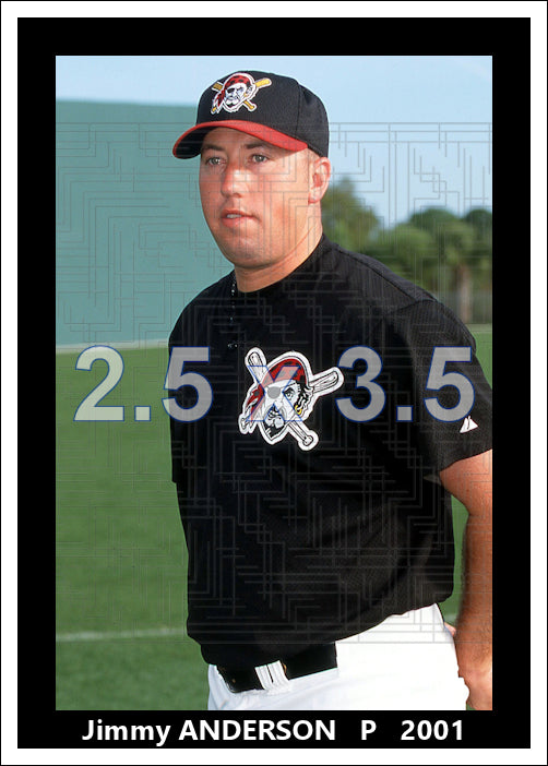 Jimmy Anderson - 2001 Pittsburgh Pirates - choose a size & style