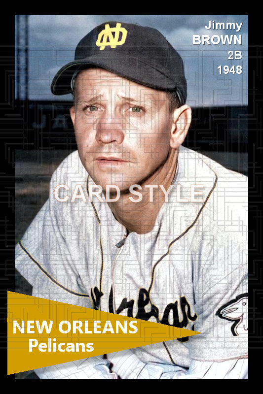 Jimmy Brown - 1948 New Orleans Pelicans - choose a size & style