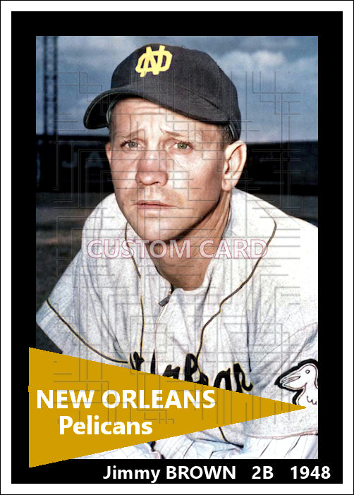 Jimmy Brown - 1948 New Orleans Pelicans - choose a size & style