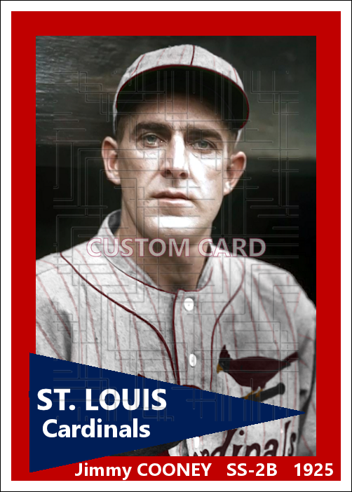 Jimmy Cooney - 1925 St. Louis Cardinals - choose a size & style