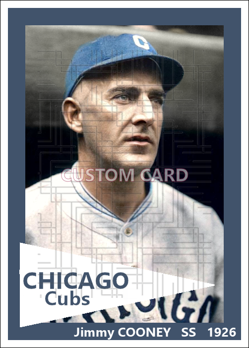 Jimmy Cooney - 1926 Chicago Cubs - choose a size & style