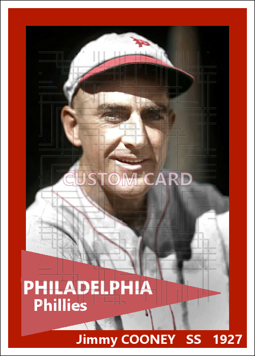 Jimmy Cooney - 1927 Philadelphia Phillies - choose a size & style
