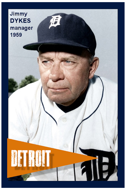 Jimmy Dykes - 1959 Detroit Tigers - choose a size & style