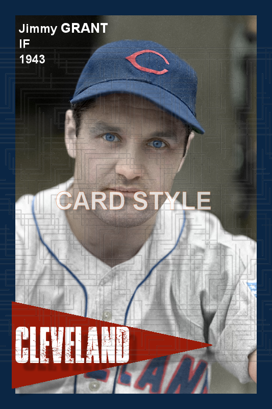Jimmy Grant - 1943 Cleveland Indians - choose a size & style