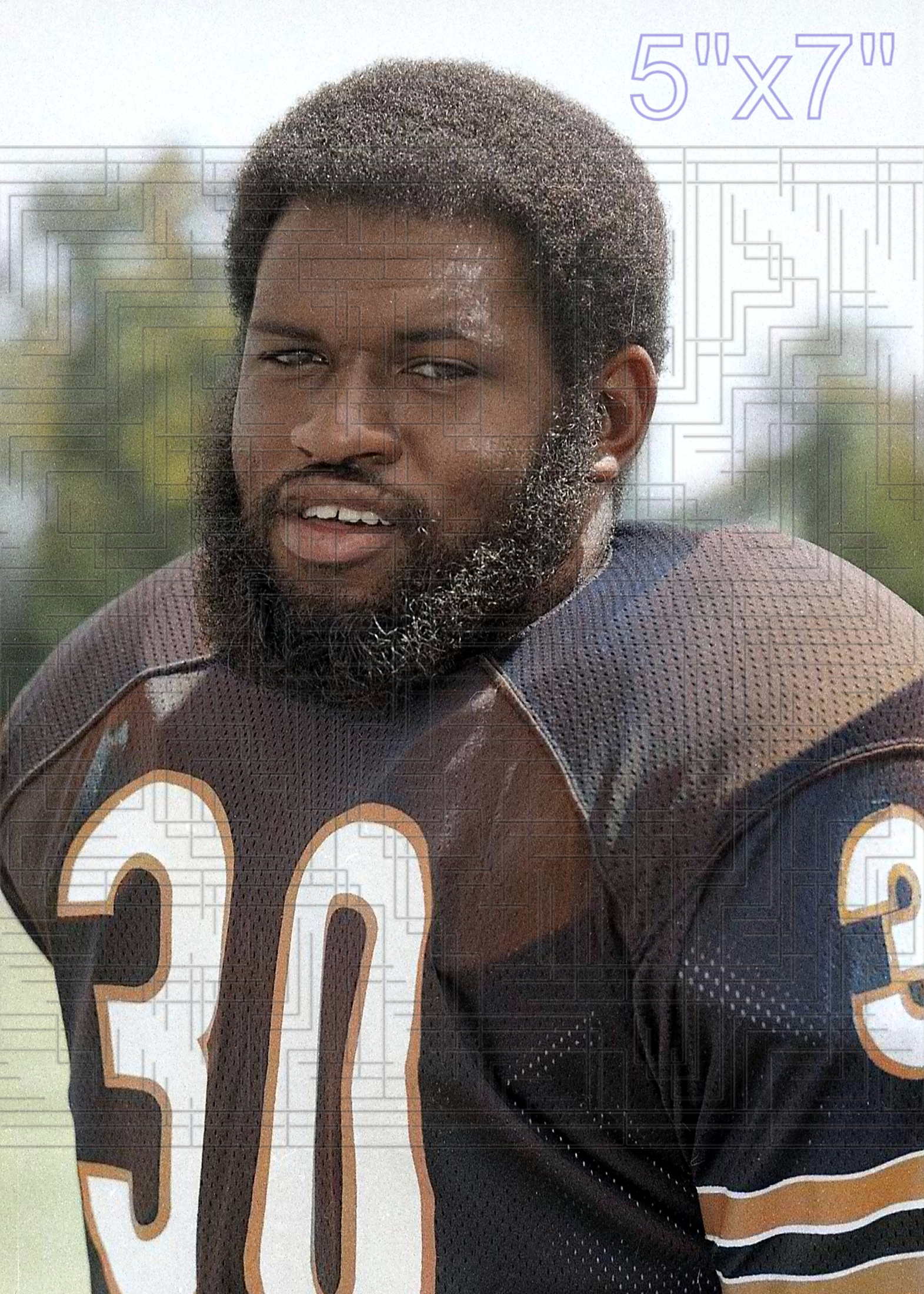 Jimmy Gunn - 1975 Chicago Bears - choose a size & style