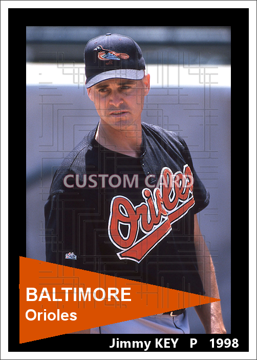 Jimmy Key - 1998 Baltimore Orioles - choose a size & style