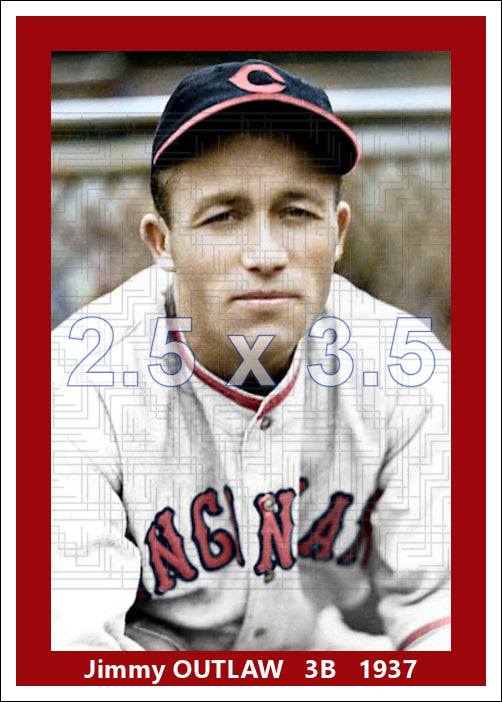 Jimmy Outlaw - 1937 Cincinnati Reds - choose a size & style