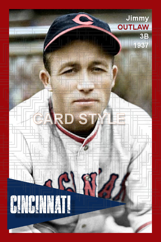 Jimmy Outlaw - 1937 Cincinnati Reds - choose a size & style