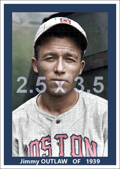 Jimmy Outlaw - 1939 Boston Bees - choose a size & style