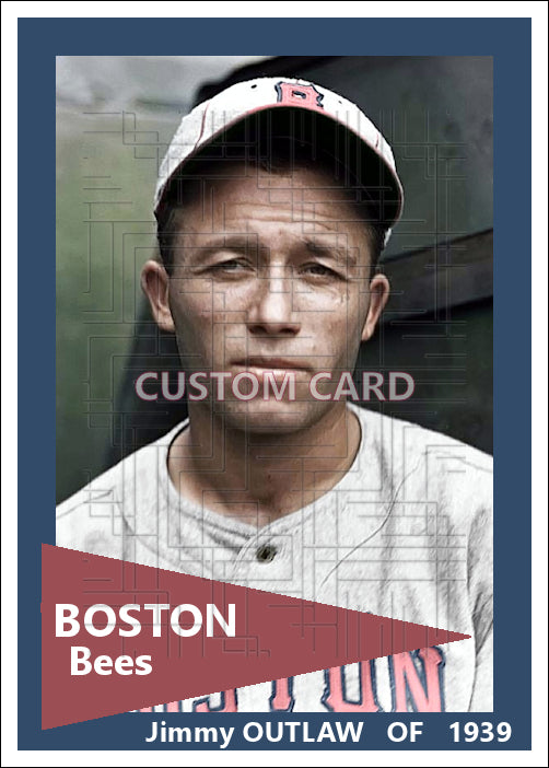 Jimmy Outlaw - 1939 Boston Bees - choose a size & style