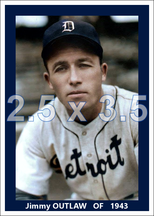 Jimmy Outlaw - 1943 Detroit Tigers - choose a size & style