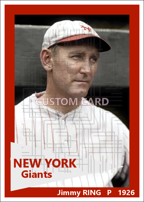 Jimmy Ring - 1926 New York Giants - choose a size & style