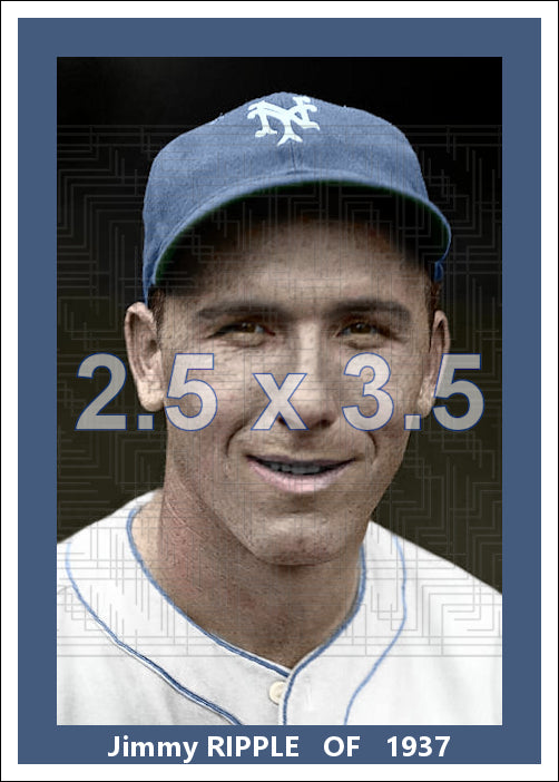 Jimmy Ripple - 1937 New York Giants - choose a size & style