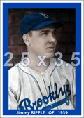 Jimmy Ripple - 1939 Brooklyn Dodgers - choose a size & style