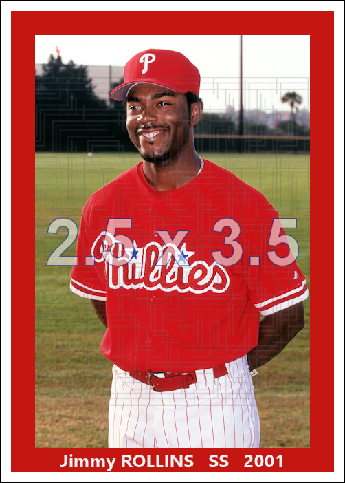 Jimmy Rollins - 2001 Philadelphia Phillies - choose a size & style