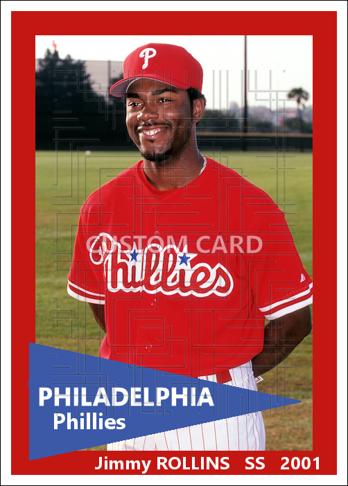 Jimmy Rollins - 2001 Philadelphia Phillies - choose a size & style