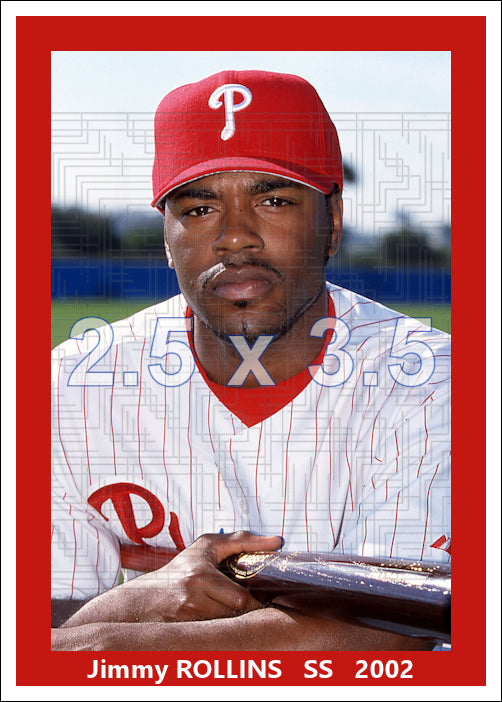 Jimmy Rollins - 2002 Philadelphia Phillies - choose a size & style