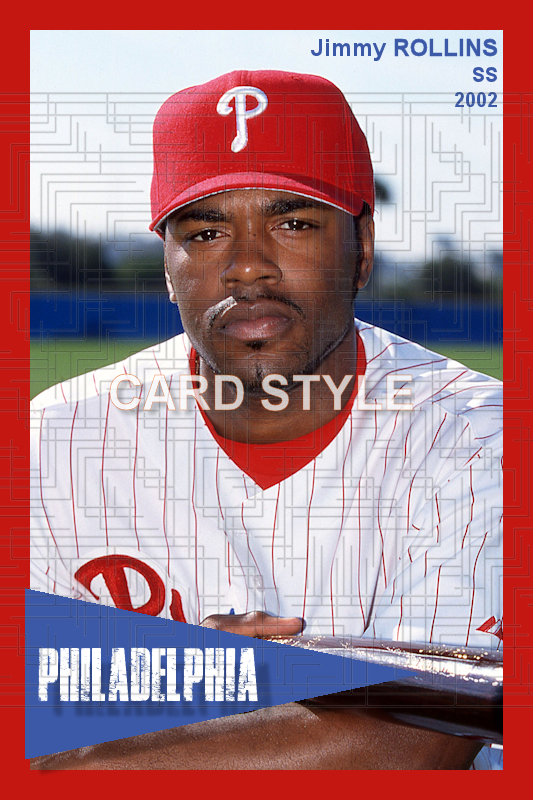 Jimmy Rollins - 2002 Philadelphia Phillies - choose a size & style
