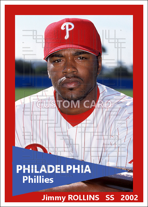 Jimmy Rollins - 2002 Philadelphia Phillies - choose a size & style