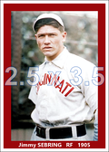 Jimmy Sebring - 1905 Cincinnati Reds - choose a size & style